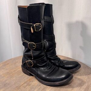 Fiorentini + Baker Black Leather Eternety Boots